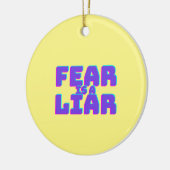 Paarse angst is een leugenaar | Jesus Quote | CHRI Keramisch Ornament (Links)