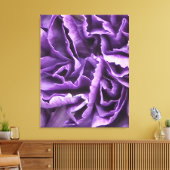 Paarse anjer canvas afdruk (Insitu (Woonkamer))