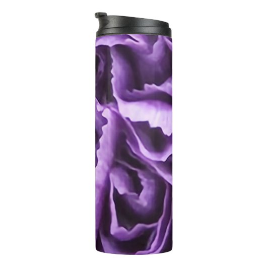 Paarse anjer thermosbeker (Geroteerd rechts)