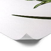 Paarse anjers bloemenkunst print Poster (Hoek)