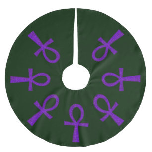 Paarse Ankh Kerstboom Rok