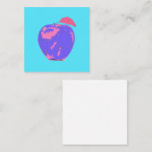 Paarse Apple Notitiekaartje (Voorkant / Achterkant)
