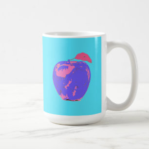 Paarse Apple Pop Art Koffiemok
