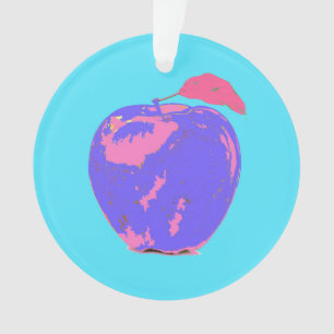Paarse Apple Pop Art Ornament