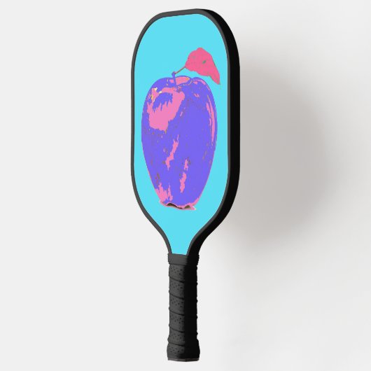 Paarse Apple Pop Art Pickleball Paddle (Links)