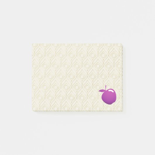 Paarse Apple Post-it® Notes (Voorkant)