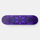 Paarse Aqua Blauw Zwart Mooi Persoonlijk Skateboard (Horizontaal)