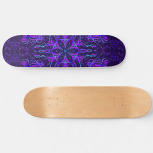 Paarse Aqua Blauw Zwart Mooi Persoonlijk Skateboard