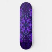 Paarse Aqua Blauw Zwart Mooi Persoonlijk Skateboard (Voorkant)