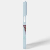 Paarse Aqua Blue Gold Mint Vlinders Case-Mate iPhone Case (Achterkant / Rechts)