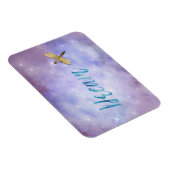 Paarse Aqua Dream Gold Dragonfly Magneet (Rechterzijde)