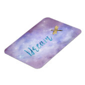 Paarse Aqua Dream Gold Dragonfly Magneet (Linkerzijde)