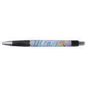 Paarse Aqua Dream Gold Dragonfly Pen (Voorkant)