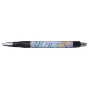 Paarse Aqua Dream Gold Dragonfly Pen