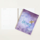 Paarse Aqua Dream Gold Dragonfly Planner (Display)