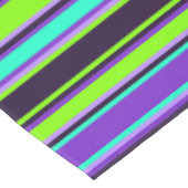 Paarse, Aqua en Chartreuse tafelkleed (Gekanteld)