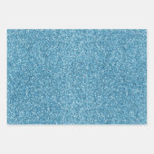 Paarse Aqua Gold Sparkle Unicorn Inpakpapier Vel (Voorkant 3)