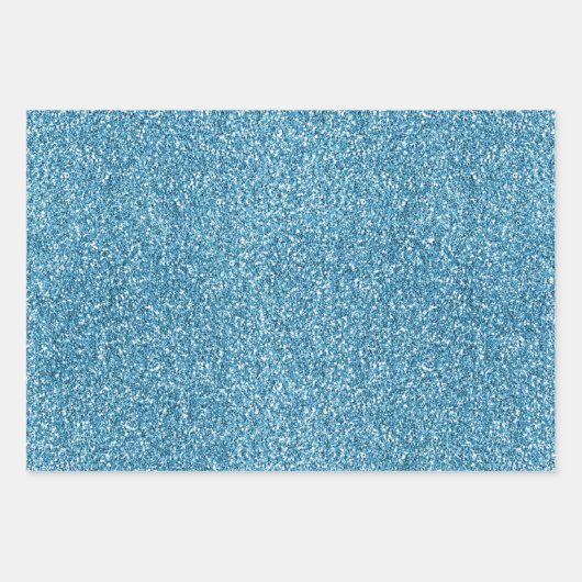 Paarse Aqua Gold Sparkle Unicorn Inpakpapier Vel (Voorkant 3)