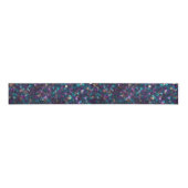 Paarse Aqua Gold Zeemeermin Confetti Grosgrain Lint (Voorkant)