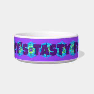 Paarse Aqua Mandala Pattern Boho Pet Bowl Voerbakje