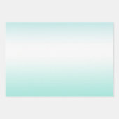 Paarse Aqua Ombre gouden harten liefde Inpakpapier Vel (Voorkant 2)