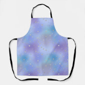 Paarse Aqua Silver Sparkle Confetti Schort (Voorkant)