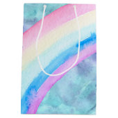 Paarse Aqua Unicorn Dream Medium Cadeauzakje (Achterkant)