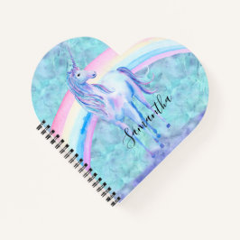 Paarse Aqua Unicorn Dream Notitieboek