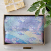 Paarse Aqua Unicorn Dream Tissuepapier (Geschenk)
