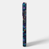 Paarse Aqua Zeemeermin Sparkle Case-Mate iPhone Case (Achterkant / Links)