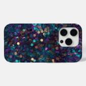 Paarse Aqua Zeemeermin Sparkle Case-Mate iPhone Case (Achterkant (horizontaal))