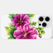 Paarse Aquarel Bloem Illustratie Case-Mate iPhone Case (Achterkant (horizontaal))