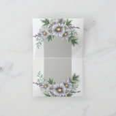 Paarse Aquarel Daisy Bedankt (Binnen)