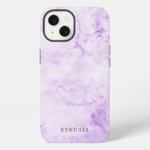 Paarse Aquarel Elegant iPhone 13 Hoesje