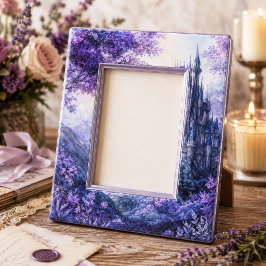 Paarse Aquarel Gotische Indigo Spire Kasteel Tissuepapier