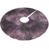 Paarse Aquarel Hemel Kerstboom Rok (Gekanteld)