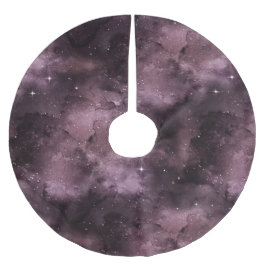 Paarse Aquarel Hemel Kerstboom Rok