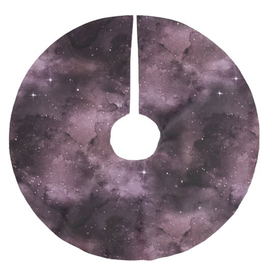 Paarse Aquarel Hemel Kerstboom Rok (Voorkant)