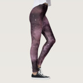 Paarse Aquarel Hemel Leggings (Rechts)