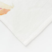 Paarse aquarel Iris gepersonaliseerd Fleece Deken (Hoek)