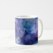 Paarse aquarel koffiemok (Voorkant rechts)
