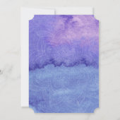 Paarse Aquarel Mandala "De Bruiloft Van" Kaart (Achterkant)