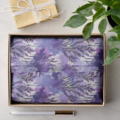 Paarse aquarel met bloemen tissuepapier (Geschenk)