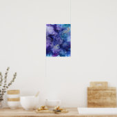 Paarse aquarel poster (Keuken)