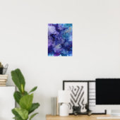 Paarse aquarel poster (Thuiskantoor)