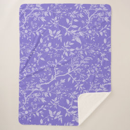 Paarse Arboretum Sherpa Blanket Deken