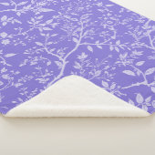 Paarse Arboretum Sherpa Blanket Sherpa Deken (3/4)