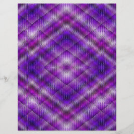 Paarse Argyle Bulk Scrapbook Papier Pagina's Flyer