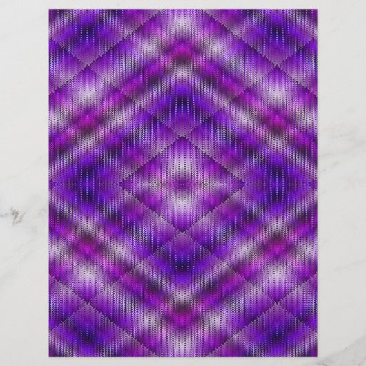 Paarse Argyle Bulk Scrapbook Papier Pagina's Flyer (Voorkant)