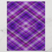 Paarse Argyle Bulk Scrapbook Papier Pagina's Flyer (Achterkant)